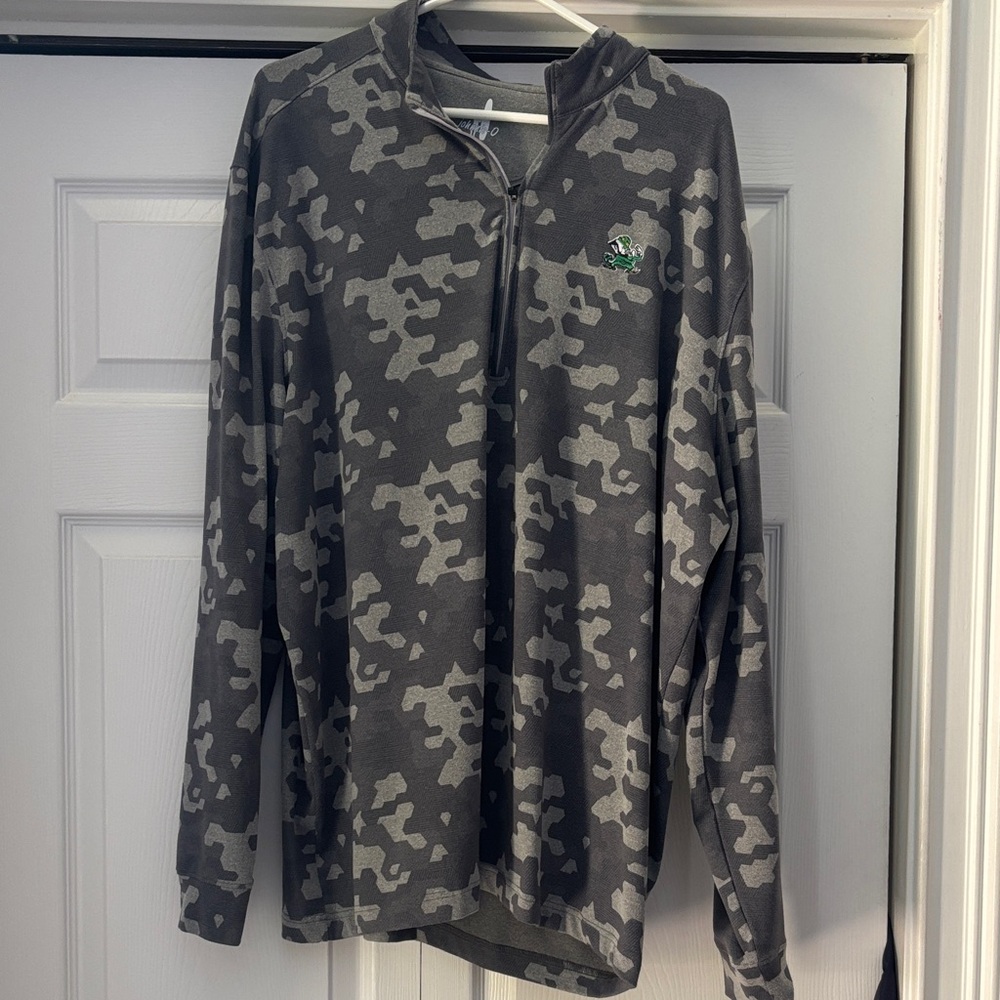 Johnnie-O Men's Notre Dame Camouflage Quarter-Zip